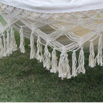 Bakgårds Hängmatta med Fransar – Bohemisk Stil