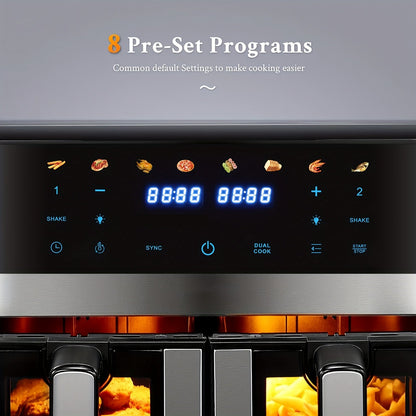 DubblaFritös™ – 9 litran ilmakeitin kosketusnäytöllä ja ajastimella