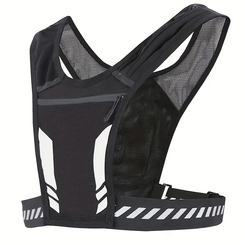 LättRyggsäck™ – Svart Löp-/Cykelryggsäck med Fickor