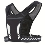 LättRyggsäck™ – Svart Löp-/Cykelryggsäck med Fickor