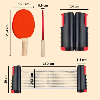 PingGo – Kannettava pingissetti