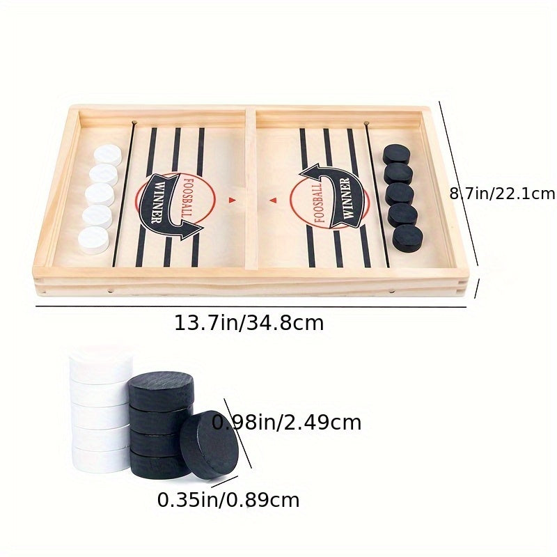 Jääkiekon köydenveto™ – Perhepeli puulaudalla