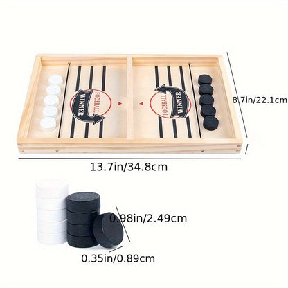 Jääkiekon köydenveto™ – Perhepeli puulaudalla