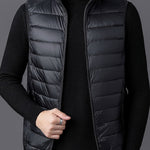 Herrväst ståkrage – lätt väst för vår & höst