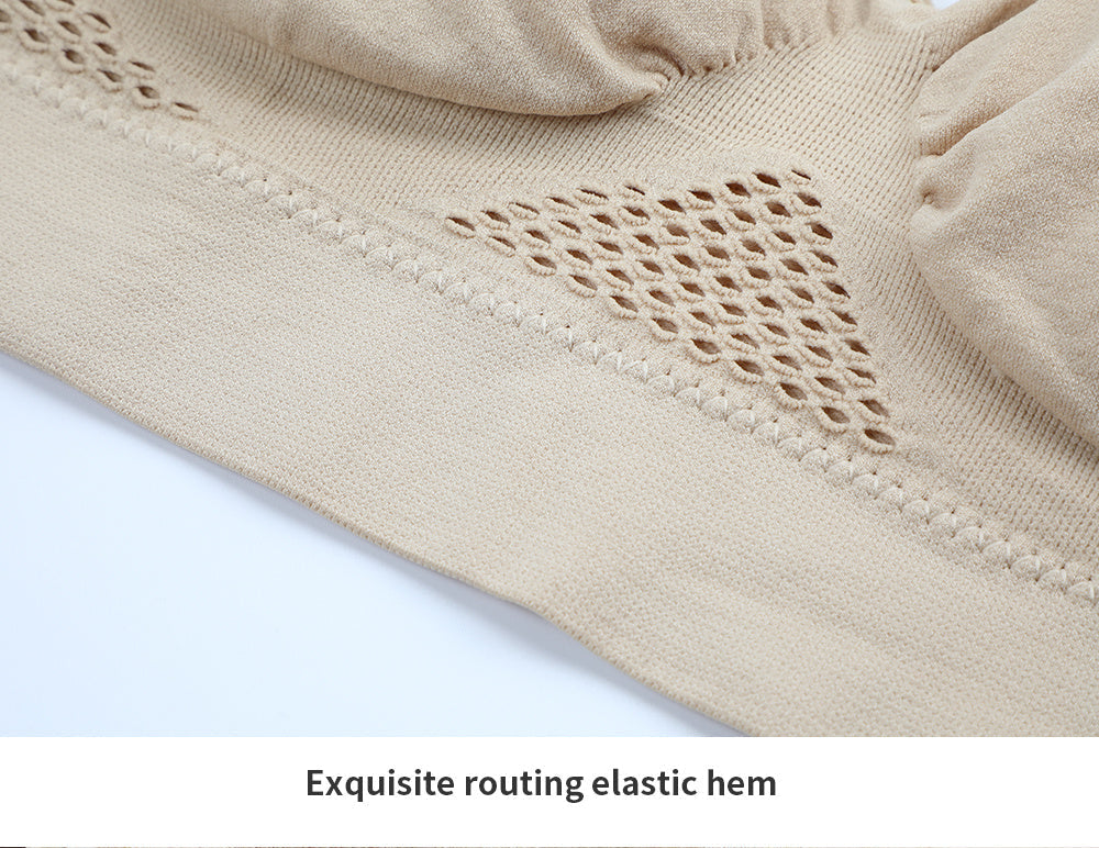 Sömlös sport-bh plus size – andningsbar med push-up & uttagbara inlägg