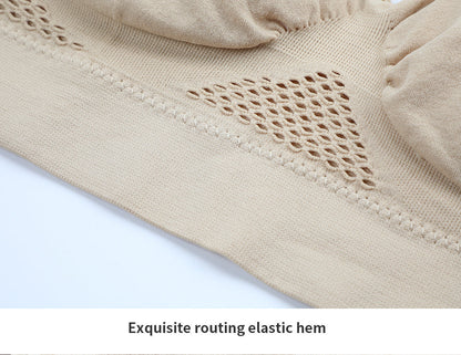 Sömlös sport-bh plus size – andningsbar med push-up & uttagbara inlägg