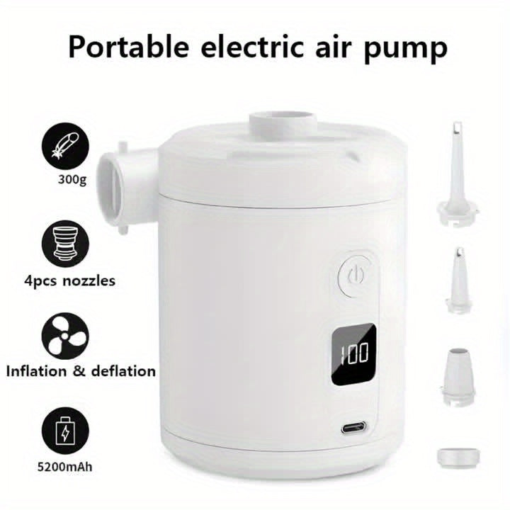 Outdoor wireless electric inflatable portable camping inflatable sofa tent swimming ring air pump inflatable mattress