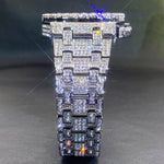 Klocka Sebastian (lyxig herrklocka i guldfärg med strass & datumvisning)