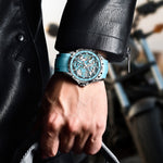 Klocka Patrik (automatisk herrklocka med håldesign & silikonarmband)