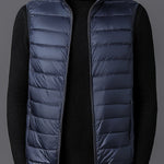 Herrväst ståkrage – lätt väst för vår & höst