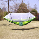 Ultralätt Ryggsäckshängmatta – Automatisk Setup & Myggnät