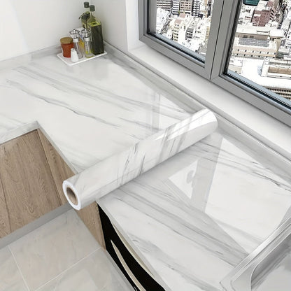 PärlVit™ – Självhäftande Dekorplast (1 rulle)