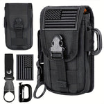 Midjeväska – MOLLE bältesväska med flaskhållare & fack