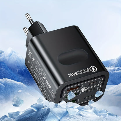 Pikalaturi – 6-porttinen USB-C