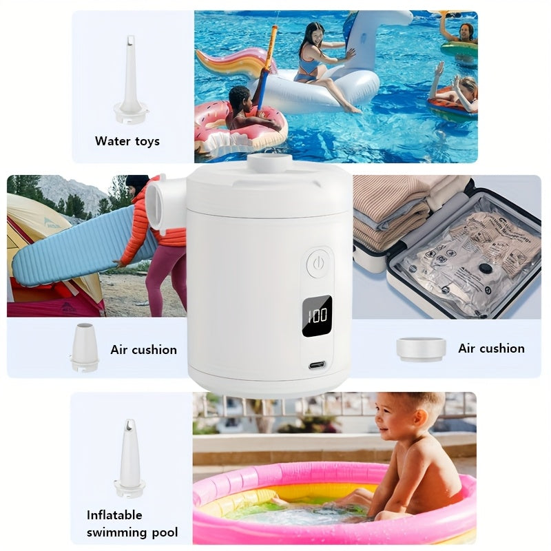 Outdoor wireless electric inflatable portable camping inflatable sofa tent swimming ring air pump inflatable mattress