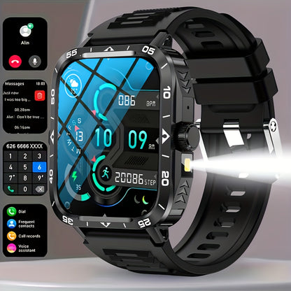 Smartklocka 1,95 tum – kompatibel med iPhone & Android
