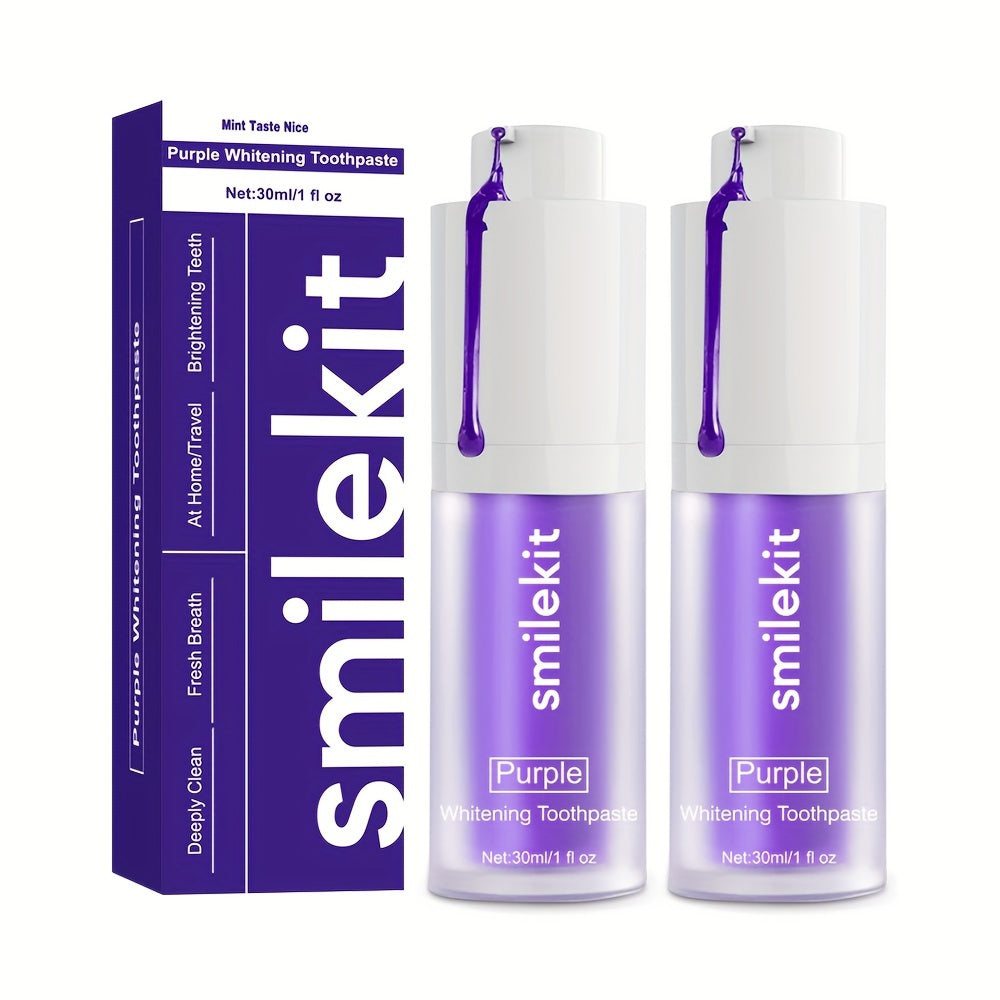 Lila Tandkräm för Vitare Leende