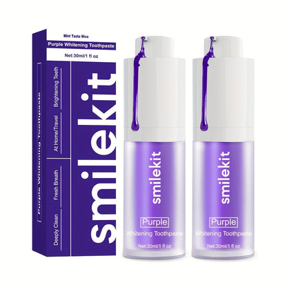 Lila Tandkräm för Vitare Leende