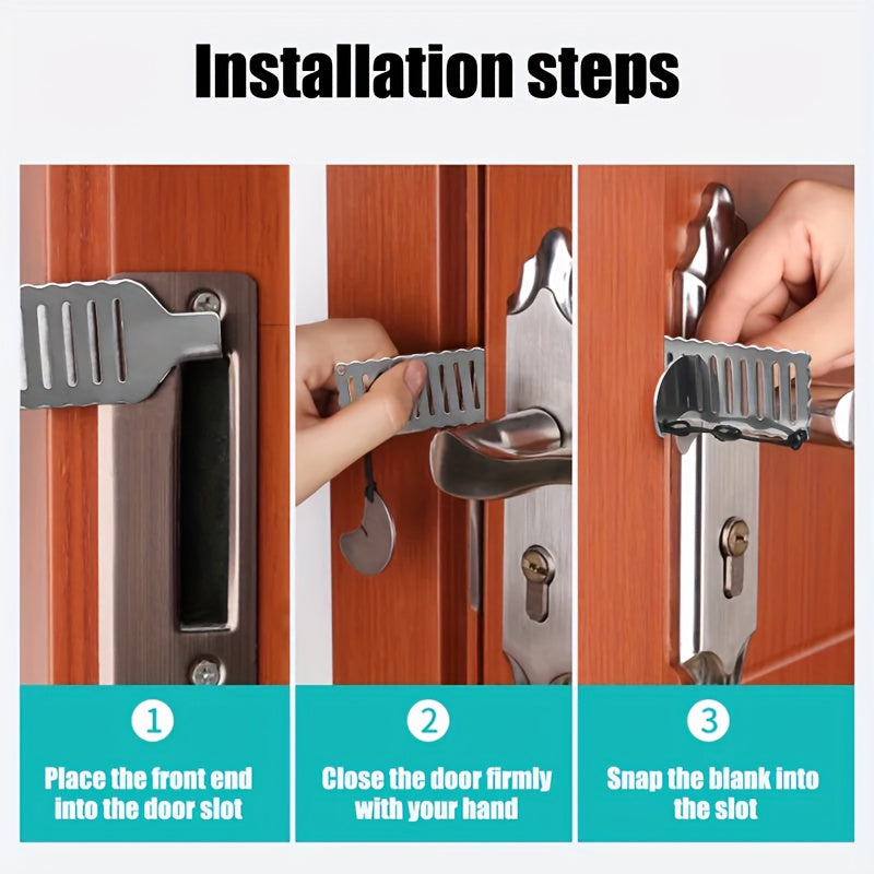 Raskas ovenpysäytin turvahihnalla