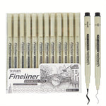 PrecisionArt™ – Fineliner Set med Svart Bläck