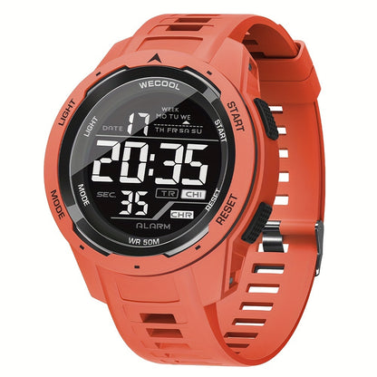 Sportklocka herr – digital med kronograf & LED