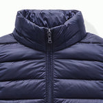 Lättviktsjacka herr – ståkrage & zip-up design för vår/höst