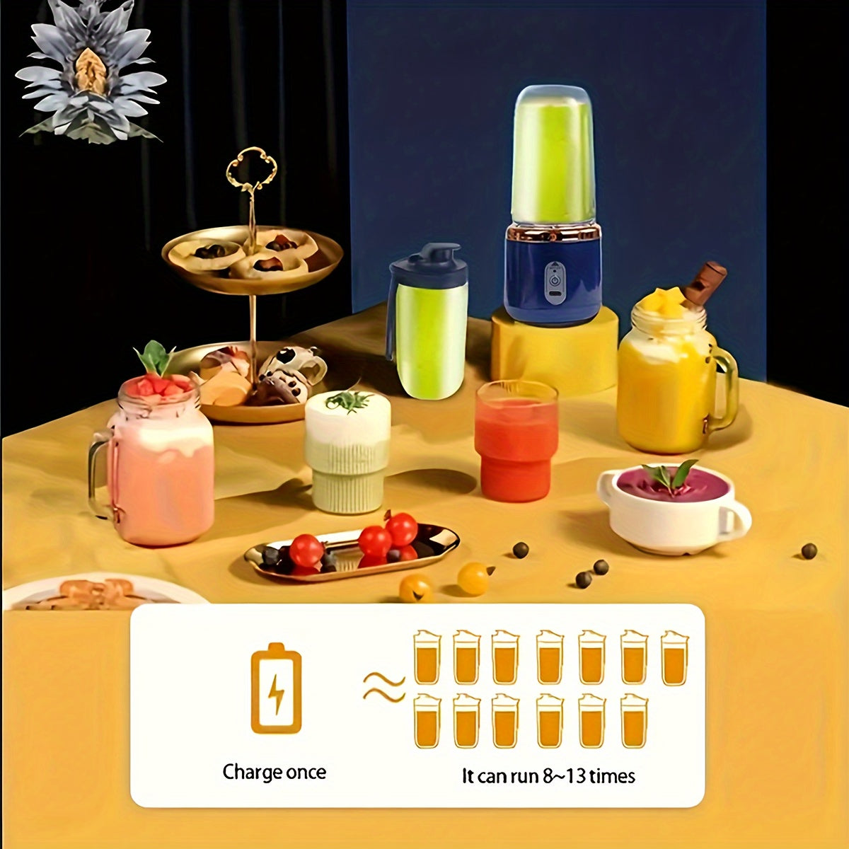 JuiceGo™ – Kannettava sähköinen tehosekoitin 400 ml