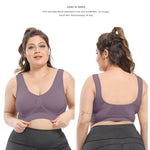 Sömlös sport-bh plus size – andningsbar med push-up & uttagbara inlägg