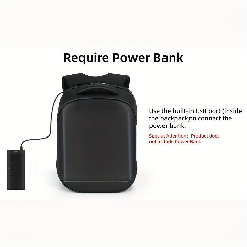 LED-Ryggsäck med Fullfärgsdisplay, Programmerbar