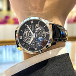 Klocka Rasmus (automatisk herrklocka med skelett-urtavla & tourbillon-inspirerad design)