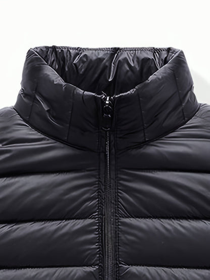 Lättviktsjacka herr – ståkrage & zip-up design för vår/höst