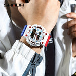 Klocka Tobias (digital herrklocka med dubbeltid, alarm & vattenskydd 50 m)