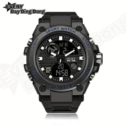 Herrklocka sport – multifunktion & alarm