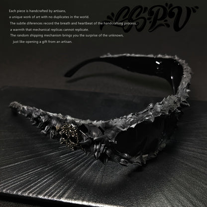 Modeglasögon – amerikansk stil med resin-dekoration