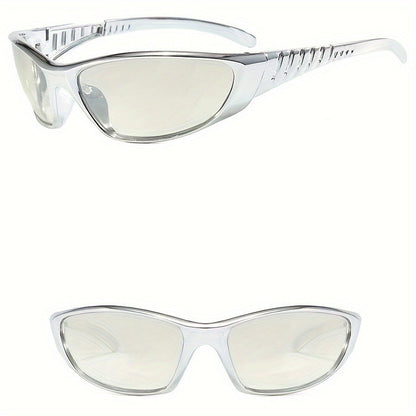 Retro glasögon herr – bred båge & metallic