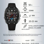 Klocka Daniel (digital/analog herrklocka med nattbelysning & datum)