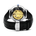 Klocka Niklas (automatisk herrklocka med galaxdesign & läderarmband)