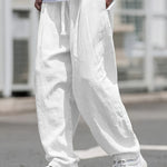 White Comfort Pants™ – Miesten kesähousut joustavalla vyötäröllä