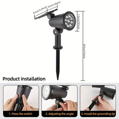 SolarSpotLights™ – 2-pack RGB LED Solspotlights Utomhus