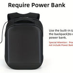 LED-Ryggsäck med Fullfärgsdisplay, Programmerbar