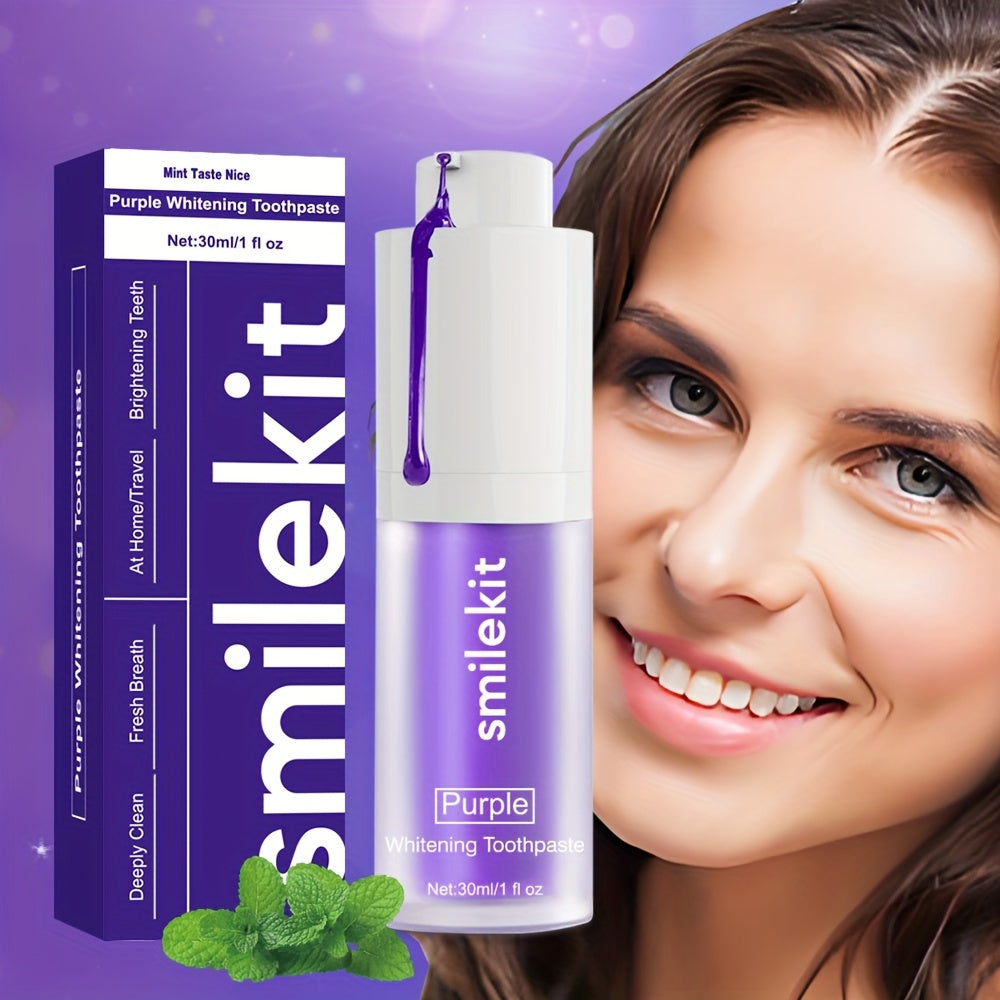 Lila Tandkräm för Vitare Leende