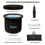 XL isbad tunna – portabel hopfällbar kallvattenbad för återhämtning