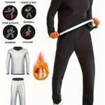 Svett Set™ – 2-delat Träningsset med Långärmat & Byxor