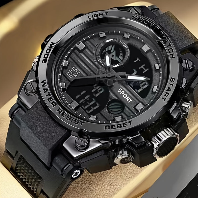 Herrklocka sport – multifunktion & alarm