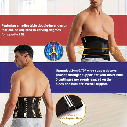 TräningsBälte™ – Mag- och Svettabsorberande Bälte för Män