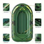 2-3 Personers Uppblåsbar Kajak med Paddlar