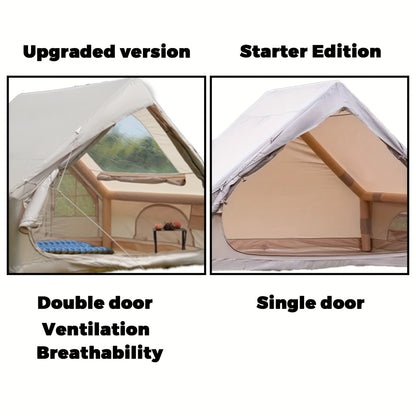 Uppblåsbart tält 8–10 personer – 4-säsongs glampingtält