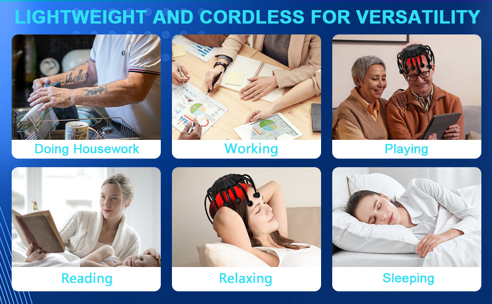 RelaxHead™ – Langaton päänhieroja Bluetoothilla 