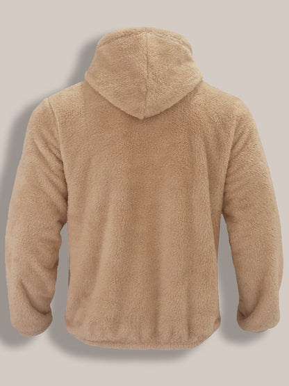 Herrjacka hoodie – fleecefodrad varm höst/vinter