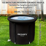 XL isbad tunna – portabel hopfällbar kallvattenbad för återhämtning